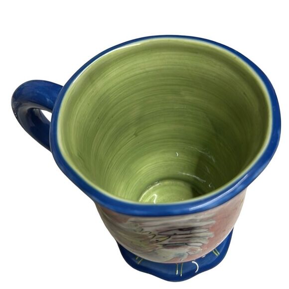 Certified International Susan Winget Rooster Design Footed Coffee Mug - Picture 5 of 5